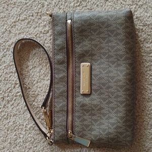 Michael Kors Brown Wristlet